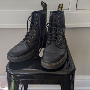 Doc Martens ZAVALA Black Boots, Size 10 Ladies (9 Men)